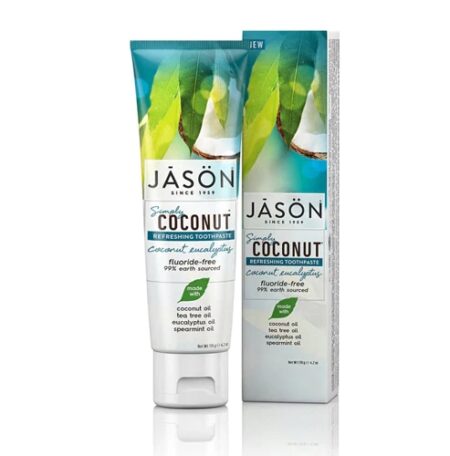 Jason Simply Coconut Refreshing Toothpaste Coconut Eucalyptus -- 4.2 oz