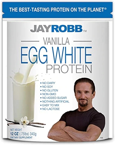 Jay Robb Egg White Protein Baunilha 340g - Proteína Pura de Clara de Ovo
