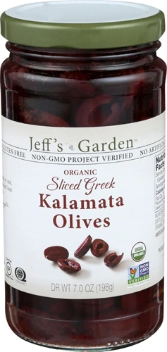 Azeitonas Kalamata Orgânicas Jeff's Naturals - 198g: Sabor Grego Autêntico e Nutrição Pura