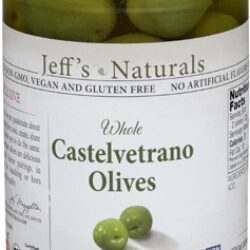 Azeitonas Castelvetrano Inteiras Jeff's Naturals - 204g: Sabor Mediterrâneo Puro e Saúde