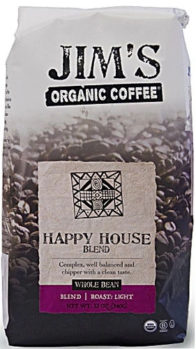 Café Orgânico em Grãos Jim's Happy House Blend 340g - Aroma Cativante e Sabor Equilibrado