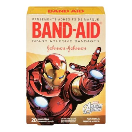 Johnson & Johnson Band-Aid Adhesive Bandages, Marvel Avengers Assemble -- 20 Bandages