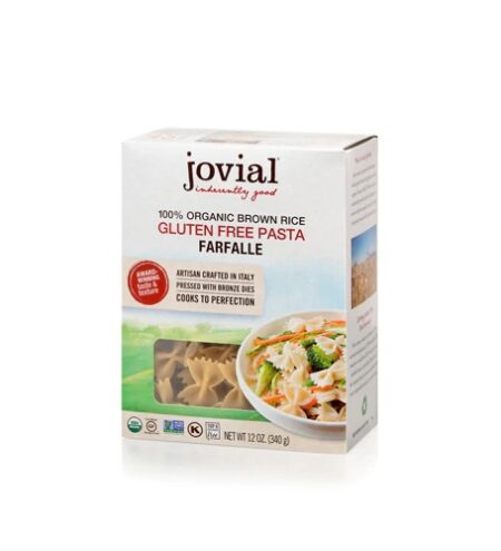 Jovial Gluten Free Brown Rice Pasta Farfalle -- 12 oz