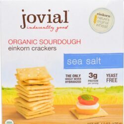 Biscoitos de Trigo Sarraceno Einkorn Orgânico Jovial com Sal Marinho - 128g