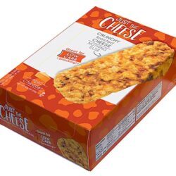 Just The Cheese Snack Queijo Cheddar Envelhecido Crocante - 12 Pacotes com 2 Barras (Total 24 Barras)