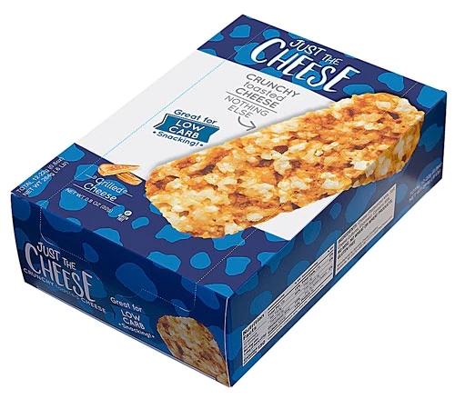 Just The Cheese Lanche Crocante Queijo Grelhado - 12 Pacotes com 2 Barras (Aprox. 136g)