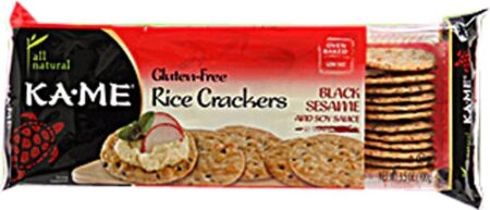 KA-ME Rice Crackers Gluten Free Sesame and Soy -- 3.5 oz