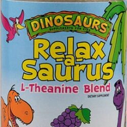 KAL Dinosaurs Relax-a-Saurus L-Theanine Blend Uva - 30 Pastilhas Mastigáveis para Relaxamento Infantil
