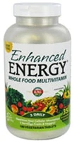KAL Enhanced Energy Multivitamínico Integral Vegetariano - 180 Comprimidos (510g)