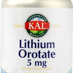 KAL Lithium Orotate 5 mg - 60 VegCaps: Sua Dose Diária de Bem-Estar Mental