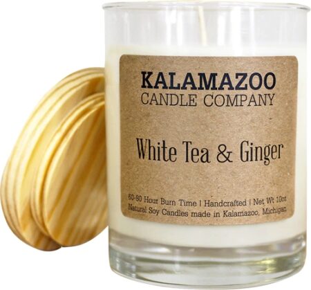 Kalamazoo Candle Company - White Tea & Ginger -- 10 oz