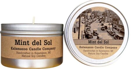 Kalamazoo Mint Del Sol Tin Candle -- 6.5 oz