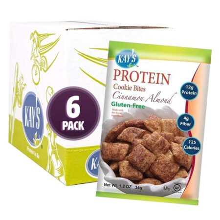 Kay's Naturals Protein Cookie Bites Cinnamon Almond -- 6 Bags