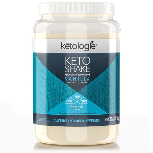 Ketologie Keto Shake Baunilha 1079g - Sabor Cremoso para Dieta Cetogênica