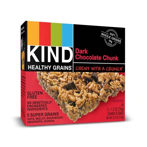 Kind Healthy Grains Barras de Granola Dark Chocolate Chunk 30 Unidades (1020g) - Melhor Preço