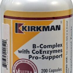Kirkman B-Complex com Coenzimas Pro-Support - 200 Cápsulas: Energia e Bem-Estar para Você!