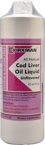 Kirkman Óleo de Fígado de Bacalhau Puro - 473ml | Saúde e Bem-Estar Essencial