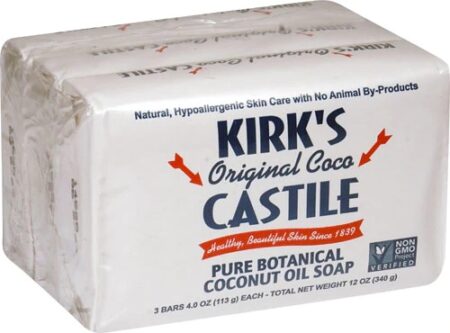 Kirk's Natural Original Coco Castile Soap -- 3 Bars