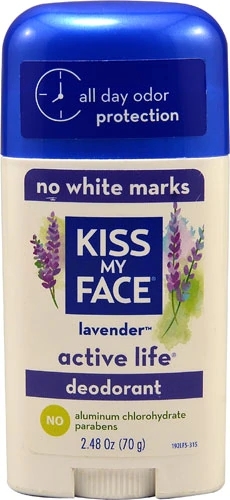 Desodorante Kiss My Face Active Life Lavanda 70g - Proteção Natural e Bem-Estar Duradouro