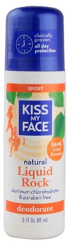 Desodorante Roll-On Kiss My Face Liquid Rock™ Sport - 88ml: Frescor e Proteção Duradoura para Atletas