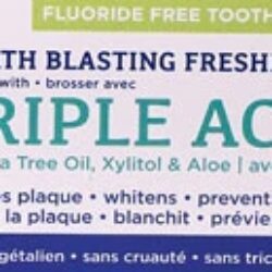 Pasta de Dente Gel Menta Refrescante Kiss My Face Ação Tripla - 128g