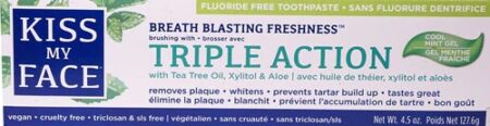 Kiss My Face Triple Action Toothpaste Cool Mint Gel -- 4.5 oz