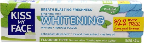 Pasta de Dente Brilhante Kiss My Face Cool Mint Gel 127g - Sorriso Radiante
