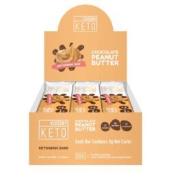 Barra Ketogênica Kiss My Keto Chocolate e Amendoim - 12 Unidades
