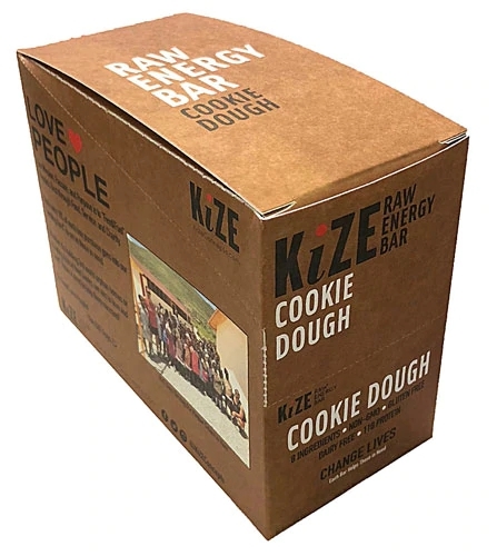 Kize Energy Bar Sabor Cookie Dough – Barra de Proteína 11g, Sem Glúten – Caixa com 10 Barras (Aprox. 450g) — foto 1 Kize Energy Bar Sabor Cookie Dough - Barra de Proteína 11g, Sem Glúten - Caixa com 10 Barras (Aprox. 450g)