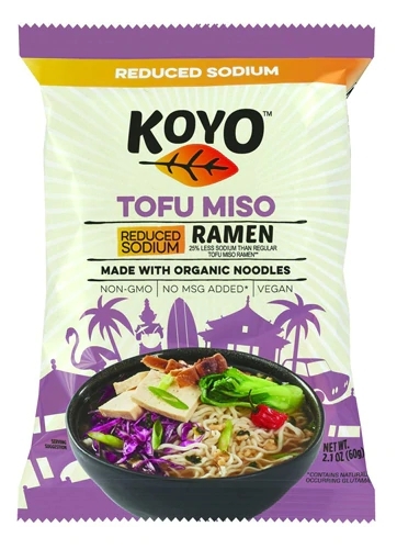 Koyo Tofu Miso Ramen Instantâneo Vegano - 59.5g: Sabor Autêntico e Refeição Nutritiva