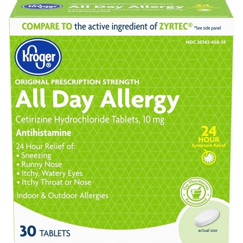 Kroger® All Day Allergy 30 Comprimidos: Alívio Duradouro para Alergias