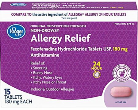 Kroger® Allergy Relief Non-Drowsy -- 15 Tablets