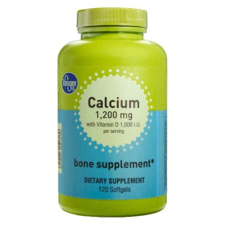 Kroger Calcium with Vitamin D -- 120 Softgels