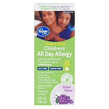 Kroger Children's All Day Allergy Grape -- 4 fl oz