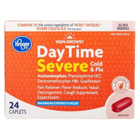 Kroger DayTime Severe Cold & Flu -- 24 Caplets