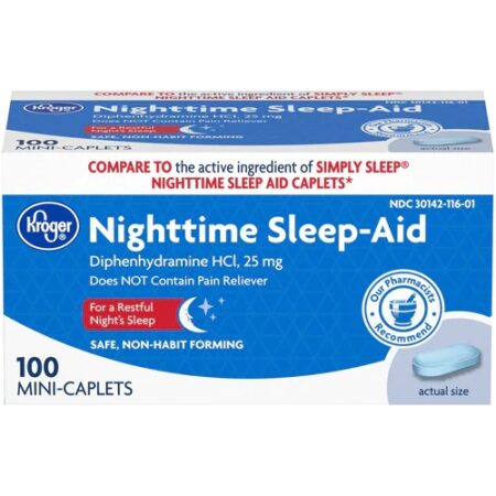 Kroger® Nighttime Sleep-Aid Mini-Caplets -- 100 Caplets