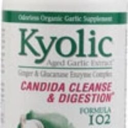 Kyolic Candida Cleanse 200 Comprimidos Vegetarianos - Extrato de Alho Envelhecido para Digestão Saudável