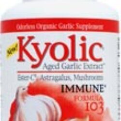 Kyolic Immune Formula 103: Extrato de Alho Envelhecido e Vitamina C - 100 Cápsulas para Imunidade Forte