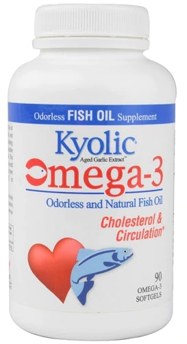 Kyolic Aged Garlic Extract™ Ômega 3 Colesterol & Circulação - 90 Cápsulas Gelatinosas