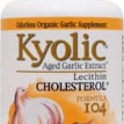 Kyolic Cholesterol Formula 104: Extrato de Alho Envelhecido 100 Cápsulas para Saúde Cardiovascular