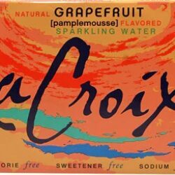 La Croix All Natural Sparkling Water Natural Grapefruit 8 Latas - Água com Gás Toranja