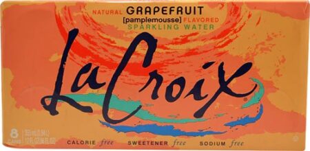 La Croix All Natural Sparkling Water Natural Grapefruit -- 8 Cans