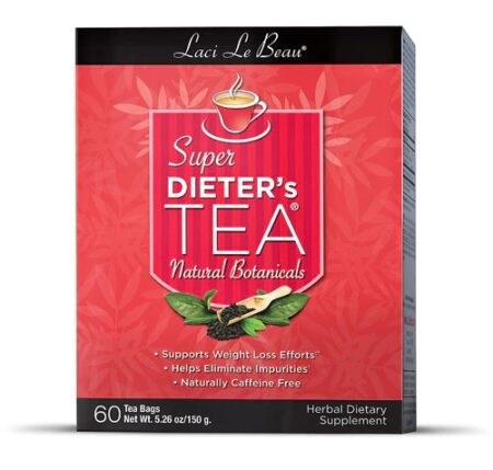 Laci Le Beau Super Dieter's Tea All Natural Botanicals -- 60 Tea Bags