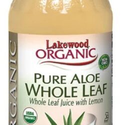 Suco Puro de Aloe Vera Orgânico Lakewood Pressed 370ml - Folha Inteira Fresca
