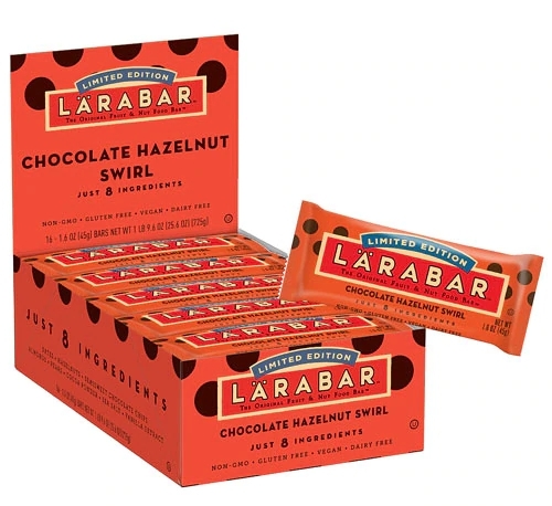 Larabar Barra de Frutas e Castanhas Sem Glúten Chocolate Avelã - 482g