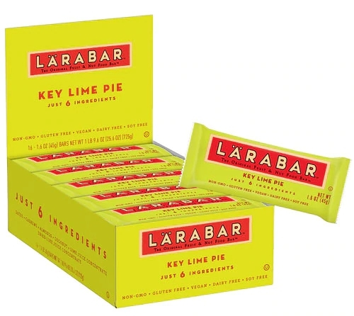 Larabar Barra de Frutas e Nozes Sabor Key Lime Pie Sem Glúten - 16 Barras (Aprox. 816g)