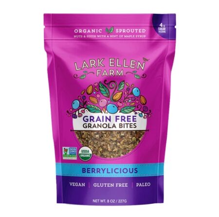 Lark Ellen Farm Organic Grain Free Granola Bites Gluten Free Berrylicious -- 8 oz