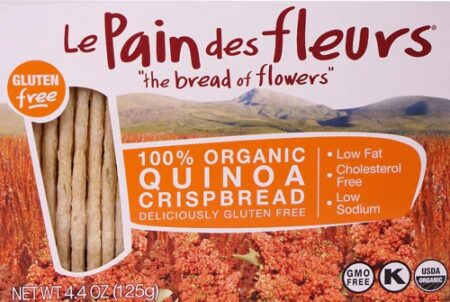 Le Pain des fleurs Organic Crispbread Gluten Free Quinoa -- 4.4 oz