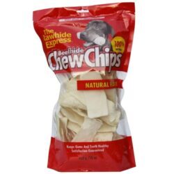 Petiscos para Cães Lennox The Rawhide Express Beefhide Chew Chips 454g - Saúde Bucal e Diversão Duradoura