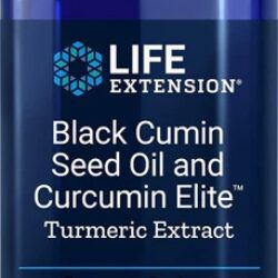 Life Extension Óleo de Semente de Cominho Negro com Extrato de Cúrcuma Elite™ - 60 Cápsulas Gelatinosas
